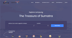 Desktop Screenshot of pariwisatalampung.com